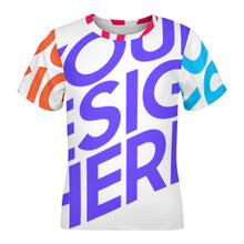 Lade das Bild in den Galerie-Viewer, Voll Druck Reiner Baumwolle Kinder T-Shirt ET mit Foto Design Motiv Text selbst gestalten und bedrucken