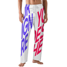 Lade das Bild in den Galerie-Viewer, Multi-Image-Design Herren Männer Lockerer Pyjamas Schlafanzug LM071 mit Foto Design Motiv Text selbst gestalten und bedrucken