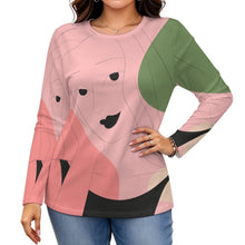 Lade das Bild in den Galerie-Viewer, Langarmshirt Damen mit Rundhalsausschnitt – individuell bedruckbar