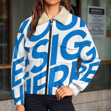 Lade das Bild in den Galerie-Viewer, Einzelbilddruck Damen / Frauen Doppeltem Reißverschluss Jacke MWL523 mit Foto Text selbst gestalten und bedrucken
