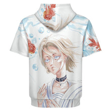 Lade das Bild in den Galerie-Viewer, Herren Kurzarm Hoodie personalisieren | Air-Layer Kapuzenpullover
