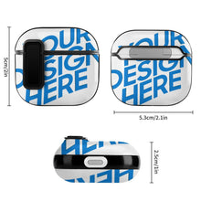 Lade das Bild in den Galerie-Viewer, Voll Druck Apple AirPods 4 Kopfhörer Hülle Schutzhülle Case Cover (Schnalle mit schwarzem Rand) mit Fotos Muster Text Logo selbst gestalten und bedrucken