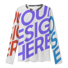 Lade das Bild in den Galerie-Viewer, Multi-Image-Druck Damen / Frauen Langärmeliges Mesh T-Shirt SDS2504 mit Foto Design Motiv Text selbst gestalten und bedrucken