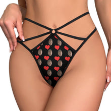 Lade das Bild in den Galerie-Viewer, Personalisierbarer Mesh-String mit Foto – Transparenter Tanga für Damen