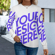 Lade das Bild in den Galerie-Viewer, Schnelltrocknendes Damen / Frauen T-Shirt Langarm MWL697 mit Fotos Muster Text Logo selbst gestalten und bedrucken