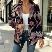 Lade das Bild in den Galerie-Viewer, Gestrickter Blazer für Damen – taillierte Strickjacke mit Reverskragen