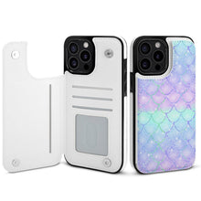 Lade das Bild in den Galerie-Viewer, iPhone 15 Flip Case personalisiert | Kartenfach & 360° Schutz | UV-Druck