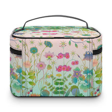 Lade das Bild in den Galerie-Viewer, Kosmetikkoffer Leder personalisiert | Makeup Case mit Fächern (Verstellbar)