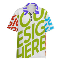 Lade das Bild in den Galerie-Viewer, Multi-Image-Design Damen / Frauen Kurzarm Poloshirt (mit doppelten geraden Taschen) MSYX340 mit Foto Design Motiv Text selbst gestalten und bedrucken (Simple Design)