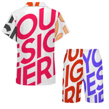 Lade das Bild in den Galerie-Viewer, Multi-Image-Design Kinder mit kubanischem Kragen Pyjama Set LM131 mit Foto Design Motiv Text selbst gestalten und bedrucken (Simple Design)