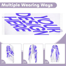 Lade das Bild in den Galerie-Viewer, Schal mit Fransen mit Foto Text selbst gestalten und bedrucken