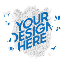 Lade das Bild in den Galerie-Viewer, Unregelmäßiges Holzpuzzles (Tigerkopfform) JJ0533028 mit Fotos Muster Text selbst gestalten und bedrucken