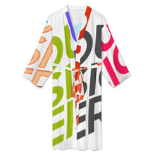 Lade das Bild in den Galerie-Viewer, Multi-Image-Design Bademantel Herren/Männer Morgenmantel Schlafmantel LM003 mit Foto Design Motiv Text selbst gestalten und bedrucken