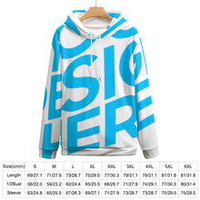 Lade das Bild in den Galerie-Viewer, Einzelbild-Design Loses Taschenloses All-Print-Sweatshirt AMZ für Unisex mit Foto Design Motiv Text selbst gestalten und bedrucken