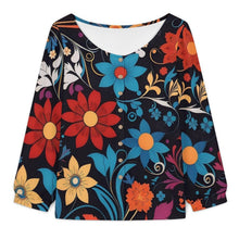 Lade das Bild in den Galerie-Viewer, Damen Bluse mit Puffärmeln – Personalisierbar im Leinenlook