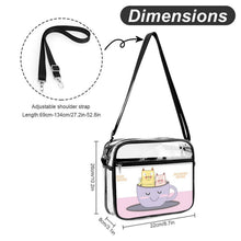 Lade das Bild in den Galerie-Viewer, Transparente PVC-Umhängetasche mit UV-Druck – personalisierbar, One Size