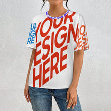 Lade das Bild in den Galerie-Viewer, Multi-Image-Design Damen / Herren T-Shirt mit Volldruck NT mit Foto Design Motiv Text selbst gestalten und bedrucken (Simple Design)