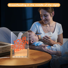 Lade das Bild in den Galerie-Viewer, Acryl Nachtlicht (einfarbiger schräger Einsatzsockel) selbst gestalten und bedrucken