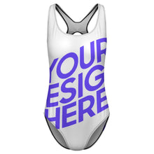 Lade das Bild in den Galerie-Viewer, Einzelbild-Design 2024 NEW Bademode Damen / Frauen Badeanzug Einteiler Schwimmanzug SDS2011 mit Foto Design Motiv Text selbst gestalten und bedrucken