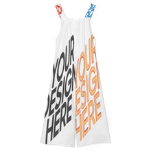 Lade das Bild in den Galerie-Viewer, Multi-Image-Design Damen / Frauen Jumpsuit mit Hosenträgern WLR mit Foto Design Motiv Text selbst gestalten und bedrucken (Simple Design)