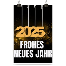 Lade das Bild in den Galerie-Viewer, Poster Drucken 2025 Frohes Neues Jahr Fotoposter Selbst Gestalten mit Foto