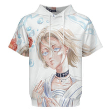Lade das Bild in den Galerie-Viewer, Herren Kurzarm Hoodie personalisieren | Air-Layer Kapuzenpullover