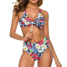 Lade das Bild in den Galerie-Viewer, Personalisierbarer High-Waist Bikini mit Schleife – Figurschmeichelnder Zweiteiler