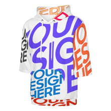 Lade das Bild in den Galerie-Viewer, Unisex Damen/Herren Kapuzenpullover Sweatshirt Kapuzenshirt Halbarm LM033 Multi-Image-Design Gesundheitstuch (auch Luftschicht genannt) mit Foto Design Motiv Text selbst gestalten und bedrucken