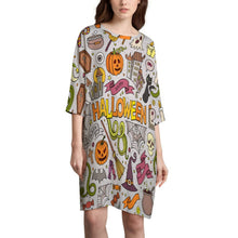 Lade das Bild in den Galerie-Viewer, Asymmetrisches Kleid personalisieren | Dein Design auf Milchseide