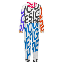Lade das Bild in den Galerie-Viewer, Multi-Image-Druck Kinder Plüsch Heimover Overall Schlafanzüge Pyjama LTWY87 mit Fotos Muster Text Logo selbst gestalten und bedrucken