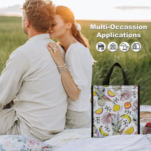 Lade das Bild in den Galerie-Viewer, Lunchbag Papier-Optik personalisiert | Faltbare Kühltasche Klettverschluss
