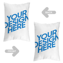 Lade das Bild in den Galerie-Viewer, Polyester Kissenbezug Kissenhülle beidseitig bedruckt (vertikale Version) (Doppelseitig verschiedene Bilder) mit Foto Muster Text selbst gestalten und bedrucken
