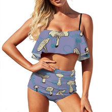 Lade das Bild in den Galerie-Viewer, Rüschen Bikini Personalisiert | Cutout Badeanzug mit Fotodruck