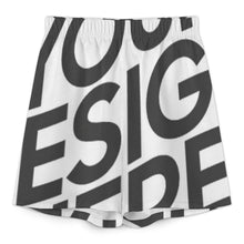 Lade das Bild in den Galerie-Viewer, Einzelbilddruck Damen / Frauen Set aus Hemd mit V-Ausschnitt und Fledermausärmeln und Shorts mit elastischer Taille YKL07 mit Fotos Muster Text Logo selbst gestalten und bedrucken