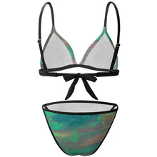 Lade das Bild in den Galerie-Viewer, Spaghetti-Träger Bikini bedrucken | Low-Waist Zweiteiler | Personalisiert