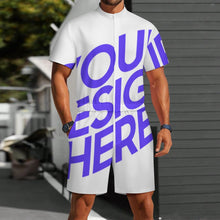 Lade das Bild in den Galerie-Viewer, Einzelbilddruck Kurzärmliger Jumpsuit LM427 für Männer / Herren mit Foto Text selbst gestalten und bedrucken