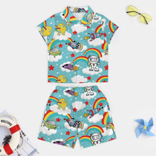 Lade das Bild in den Galerie-Viewer, Kinder Strandset mit Foto | Jungen Hawaiihemd & Shorts personalisieren