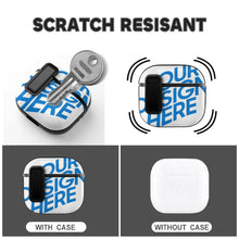 Lade das Bild in den Galerie-Viewer, Voll Druck Apple AirPods 4 Kopfhörer Hülle Schutzhülle Case Cover (Schnalle mit schwarzem Rand) mit Fotos Muster Text Logo selbst gestalten und bedrucken