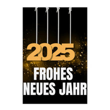 Lade das Bild in den Galerie-Viewer, Poster Drucken 2025 Frohes Neues Jahr Fotoposter Selbst Gestalten mit Foto