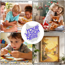 Lade das Bild in den Galerie-Viewer, Unregelmäßiges Holzpuzzles (Wolfskopfform) JJ0533027 mit Fotos Muster Text selbst gestalten und bedrucken