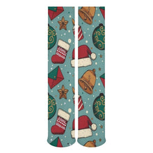 Lade das Bild in den Galerie-Viewer, Breathable Stockings Merry ChristmasSocken mit eigenem Foto bedrucken | Einzigartiges Fotogeschenk Style One Size