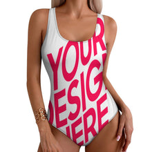 Lade das Bild in den Galerie-Viewer, Multi-Image-Design 2024 NEW Bademode Damen / Frauen Damen / Frauen Badeanzug Einteiler Schwimmanzug SDS2011 mit Foto Design Motiv Text selbst gestalten und bedrucken