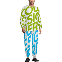 Lade das Bild in den Galerie-Viewer, Einzelbilddruck Herren Rundhalsausschnitt Schlafanzug Pyjamas LM094 2-tgl. Set mit Foto selbst gestalten und bedrucken
