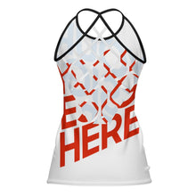 Lade das Bild in den Galerie-Viewer, Sexy Damen / Frauen Sommer Shirt Tank Top mit Cut-outs am Rücken MWZ192 mit Foto Design Motiv Text selbst gestalten und bedrucken (Simple Design)