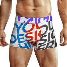 Lade das Bild in den Galerie-Viewer, Multi-Image-Druck Herren Unterhose / Männer Boxershort mit Eisseide und Taille SDS025 mit Fotos Muster Text Logo selbst gestalten und bedrucken
