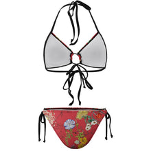 Lade das Bild in den Galerie-Viewer, String Bikini Set Damen | Raffung & Schnürung | Selbst Gestalten