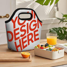 Lade das Bild in den Galerie-Viewer, Multi-Image-Druck Tragbare Lunchtasche mit Fotos Muster Text Logo selbst gestalten und bedrucken