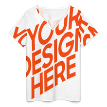 Lade das Bild in den Galerie-Viewer, Einzelbild-Design Damen / Frauen Kurzarm T-Shirt YXV mit Foto Design Motiv Text selbst gestalten und bedrucken (Simple Design)
