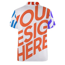 Lade das Bild in den Galerie-Viewer, Multi-Image-Druck Sommer Ice Silk Polo T-Shirt Herren / Männer B612 mit Fotos Muster Text Logo selbst gestalten und bedrucken