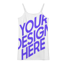 Lade das Bild in den Galerie-Viewer, Einzelbild-Design Strandkleid Mini-Strandkleid mit Trägern F28Q mit Foto Design Motiv Text selbst gestalten und bedrucken (Simple Design)